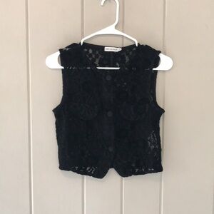 Avec Les Filles Lace Sleeveless Top